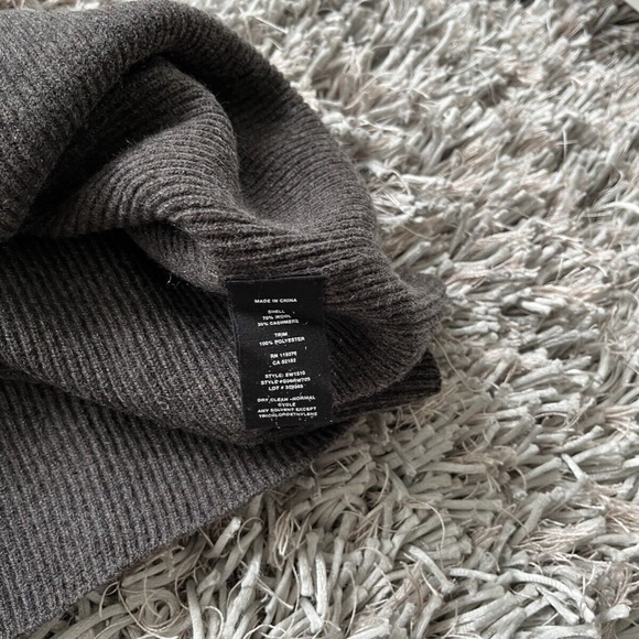 Helmut Lang Sweater Tie-Detailed Ribbed Wool / Cashmere Sz Small❤️ - Picture 9 of 10